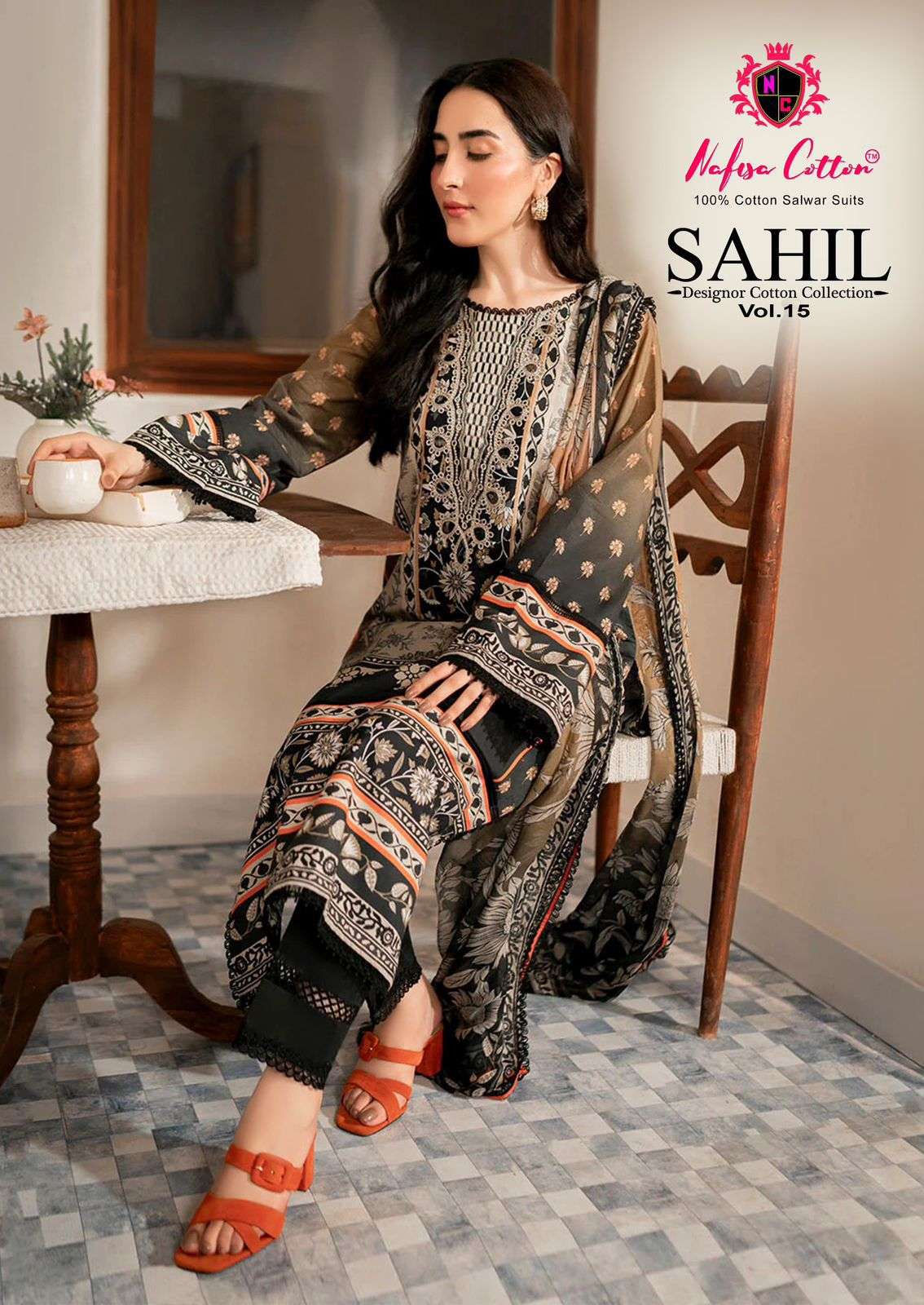 SAHIL DESIGNOR COTTON COLLECTION VOL 15 BY NAFISA COTTON 